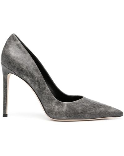 Paris Texas 105mm Leather Pumps - Metallic