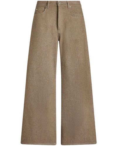 Etro Mid-rise Wide-leg Jeans - Brown