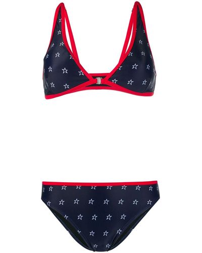 Perfect Moment Star Print Bikini - Blue