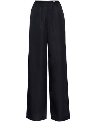 Prada Re-nylon Wide-leg Pants - Black