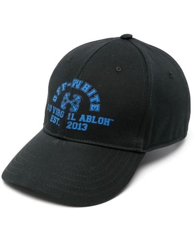 Off-White c/o Virgil Abloh Logo-print Cotton Baseball Cap - Blue