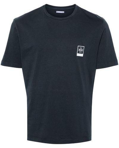 Jacob Cohen T-shirt en coton à logo imprimé - Bleu