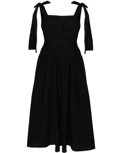 MSGM Kleid mit Schleifendetail - Schwarz