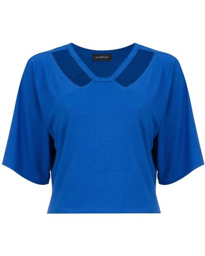 Olympiah Camino Cropped Top - Blue