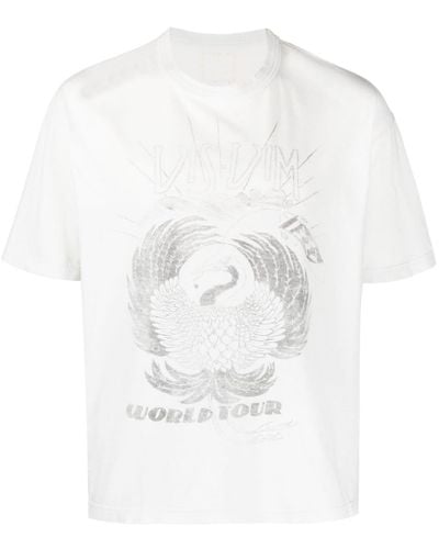 Visvim Camiseta Crash World Tour - Blanco