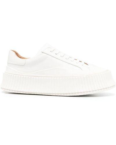 Jil Sander Sneaker in pelle bianca donna - Bianco