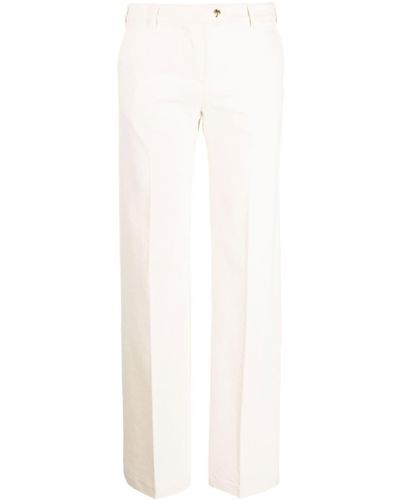 Palm Angels Jeans svasati con placca logo - Bianco