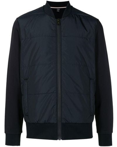 BOSS Padded-panel Zipped Jacket - Blue