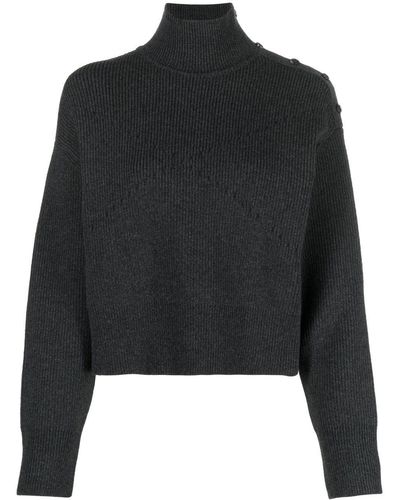 Bottega Veneta Buttoned Shoulder Sweater - Gray