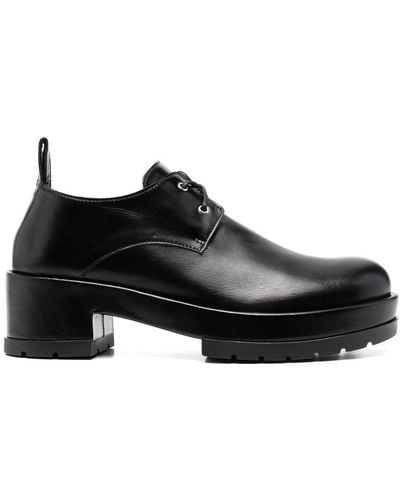 SAPIO Block-heel Oxford Shoes - Black
