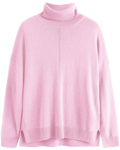 Chinti & Parker Roll-neck Wool Sweater - Pink
