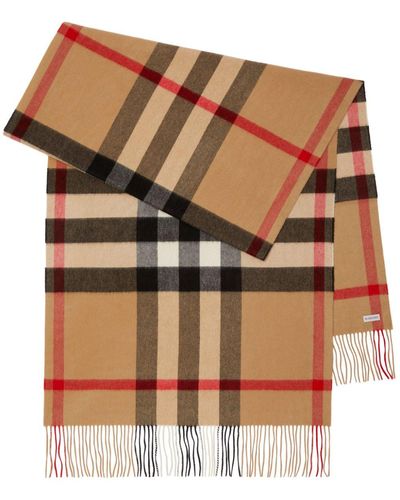 Burberry House Check-pattern Cashmere Scarf - Brown