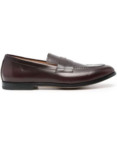 Premiata Almond Leather Loafers - Brown