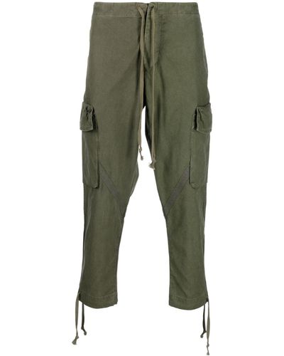 Greg Lauren Pantalones ajustados estilo capri - Verde
