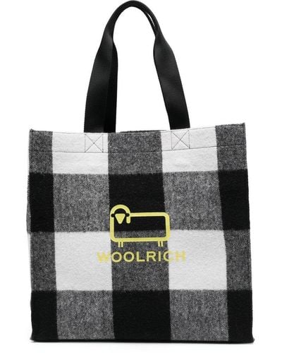 Woolrich Shopper mit Logo-Print - Schwarz