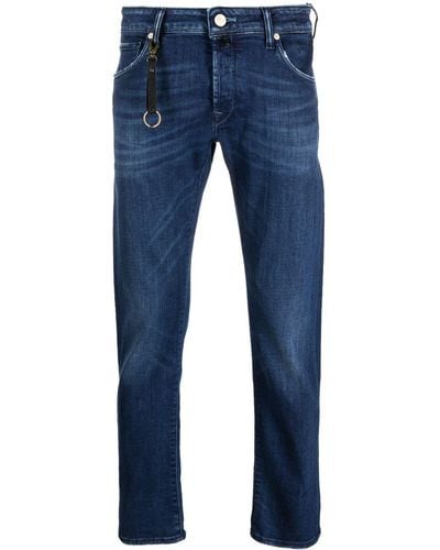 Incotex Low-rise Straight-leg Jeans - Blue