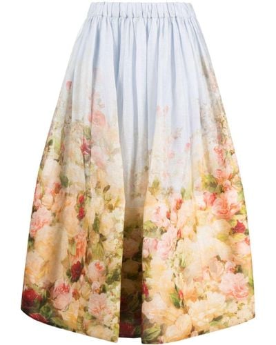 Zimmermann Luminosity Midi Skirt - Multicolour