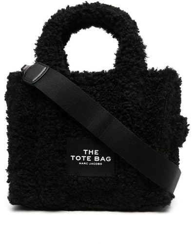 Marc Jacobs The Tote Small Faux Fur Tote Bag - Black