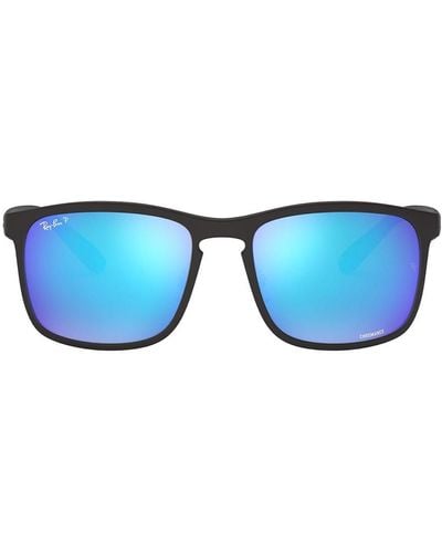 Ray-Ban Chromance Square-frame Sunglasses - Blue