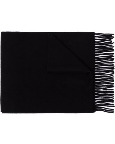 Vivienne Westwood Logo-embroidered Wool Scarf - Black