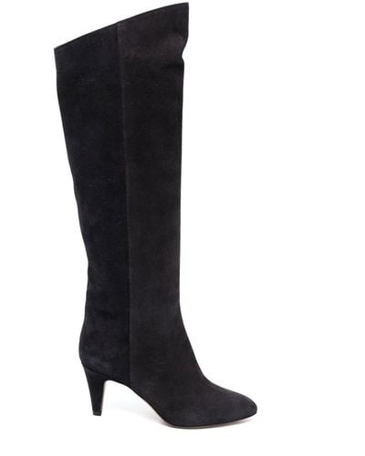Isabel Marant 70mm Knee-length Suede Boots - Black