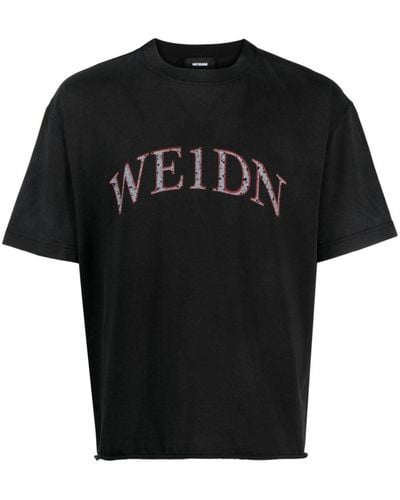 we11done ロゴ Tシャツ - ブラック