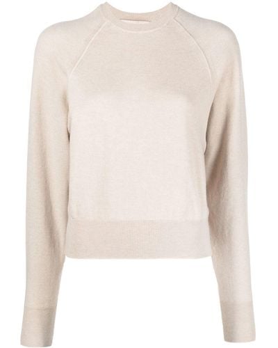 Gentry Portofino Ribbed-knit Wool Sweater - Natural