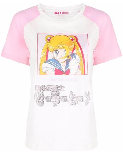 Maje X Sailor Moon Graphic-print T-shirt - White