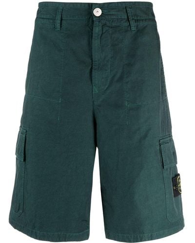 Stone Island Multiple-pocket Bermuda Shorts - Green