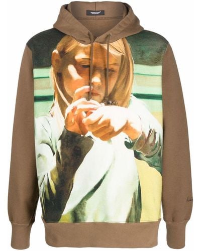 Undercover Photograph-print Hoodie - Brown