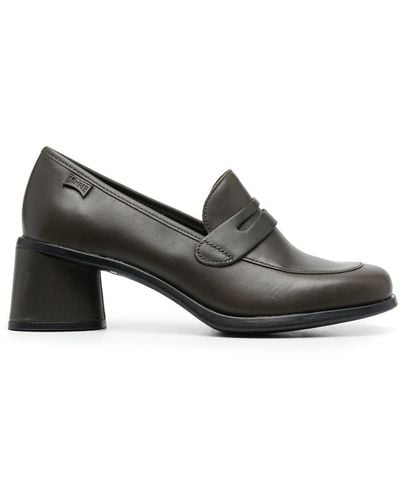 Camper Kiara 70mm Leather Court Shoes - Black