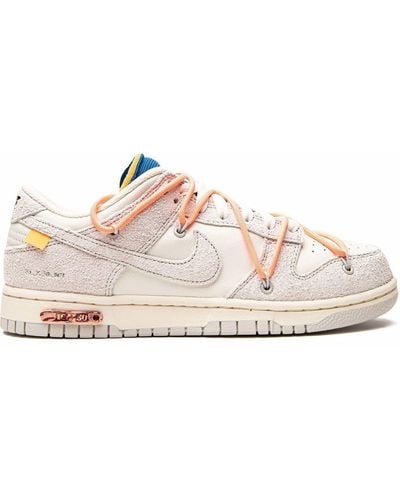 NIKE X OFF-WHITE Dunk Low "lot 19" Sneakers - Gray