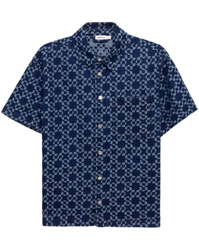 Jonathan Simkhai Overhemd Met Jacquard - Blauw