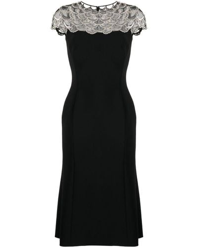 Jenny Packham Melody Bead-embellished Midi Dress - Black