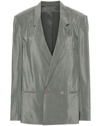 Lemaire Double-breasted Blazer - Gray