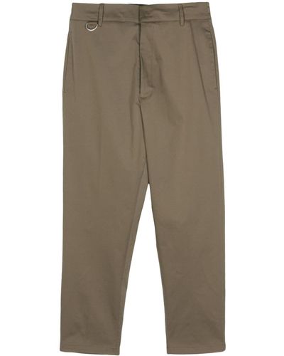 Low Brand Pantalones ajustados con cintura elástica - Verde