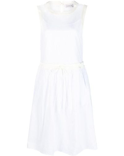 Moncler Ausgestelltes Minikleid - Weiß