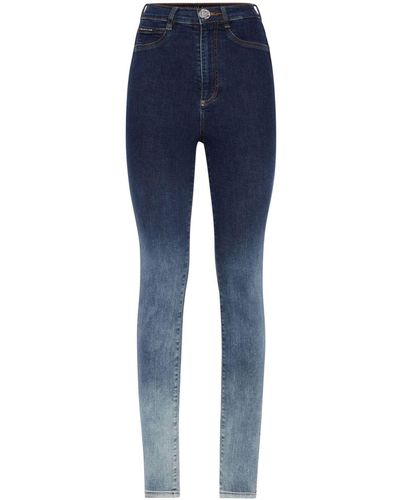 Philipp Plein High-waist Skinny Jeans - Blue