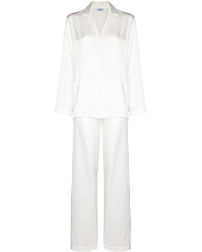 La Perla Pyjama aus Seide - Weiß