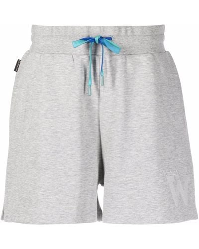 Woolrich Pantalones cortos con logo bordado - Gris