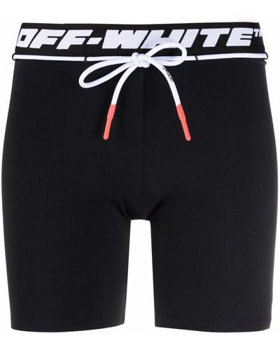 Off-White c/o Virgil Abloh Pantalones cortos de running con logo - Negro