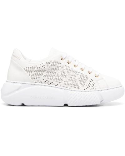 Casadei Low-top Lace-up Sneakers - White