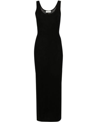 Saint Laurent Fine-knit Dress - Black