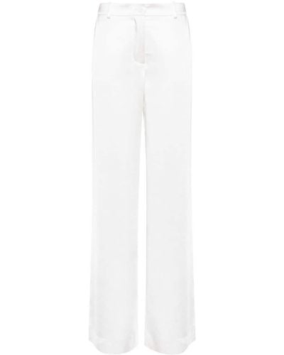 P.A.R.O.S.H. Pantalones rectos con cierre oculto - Blanco