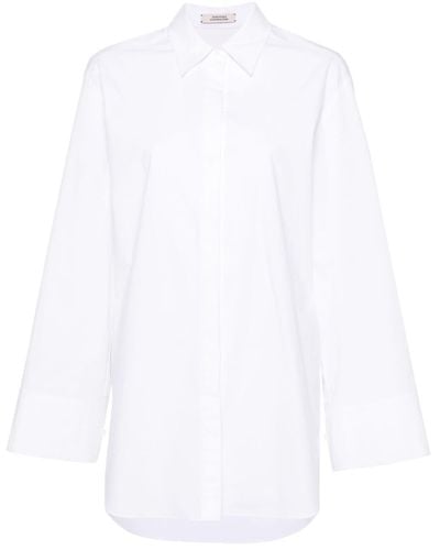 Dorothee Schumacher Pineapple Embroidery Oversized Shirt - White