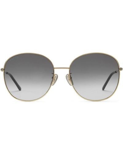 Gucci Klassische Pilotenbrille - Grau