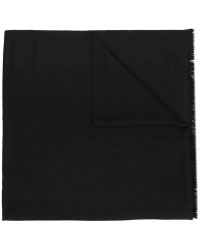 N.Peal Cashmere カシミアスカーフ - ブラック