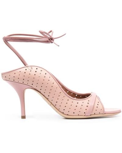 Malone Souliers Alba 85mm Ankle-tie Sandals - Pink