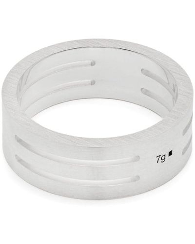 Le Gramme La 7g Perforated Ring - White