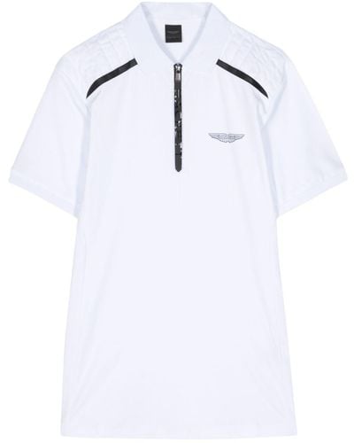 Hackett Aston Martin Poloshirt mit Logo - Weiß